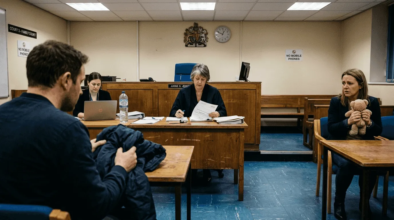 Judge presiding child arrangement hearing