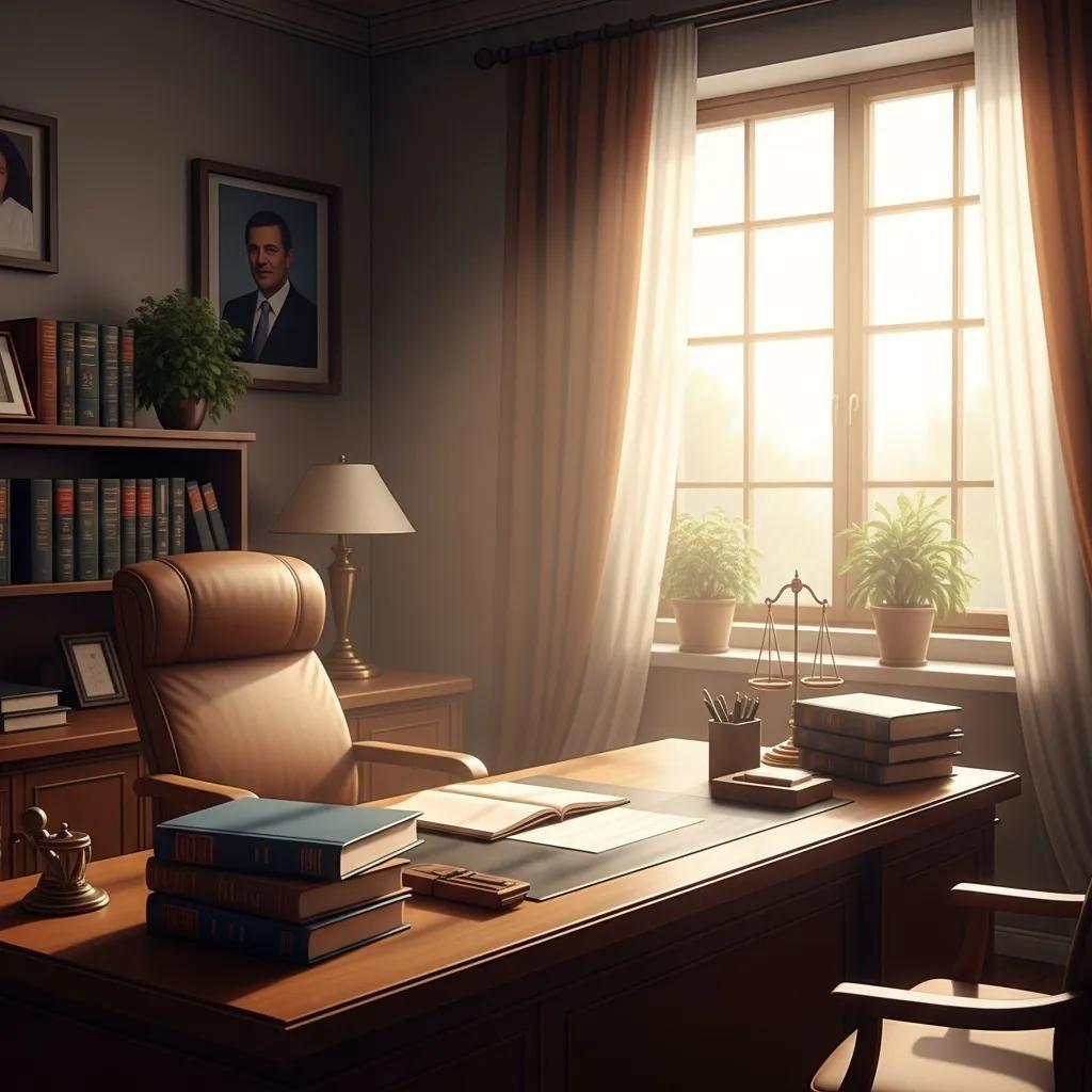 Comfortable family lawyer's office representing support in family law stress management