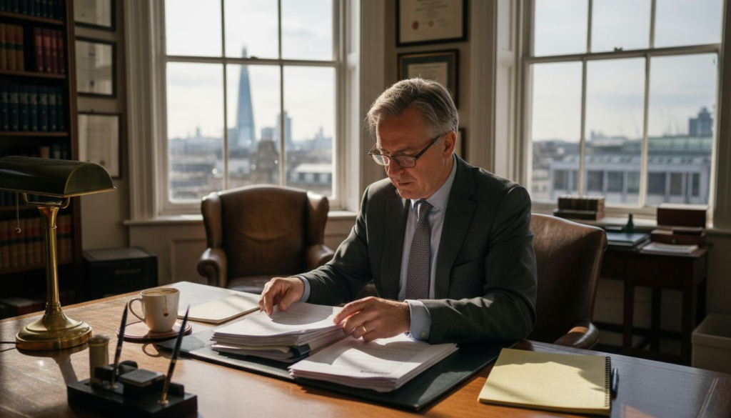 Probate solicitor working in London office