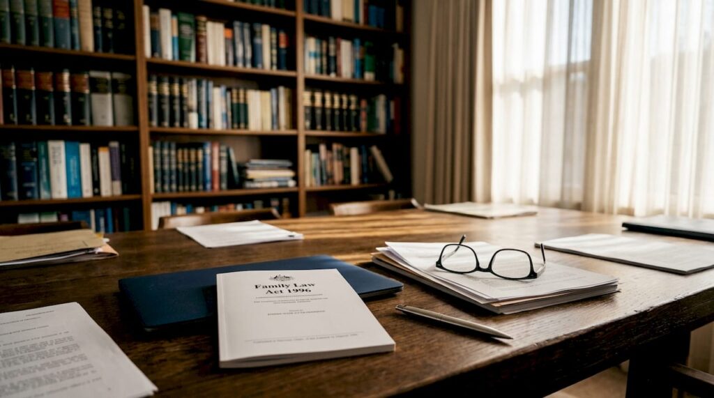 Legal documents about UK matrimonial home rights on desk