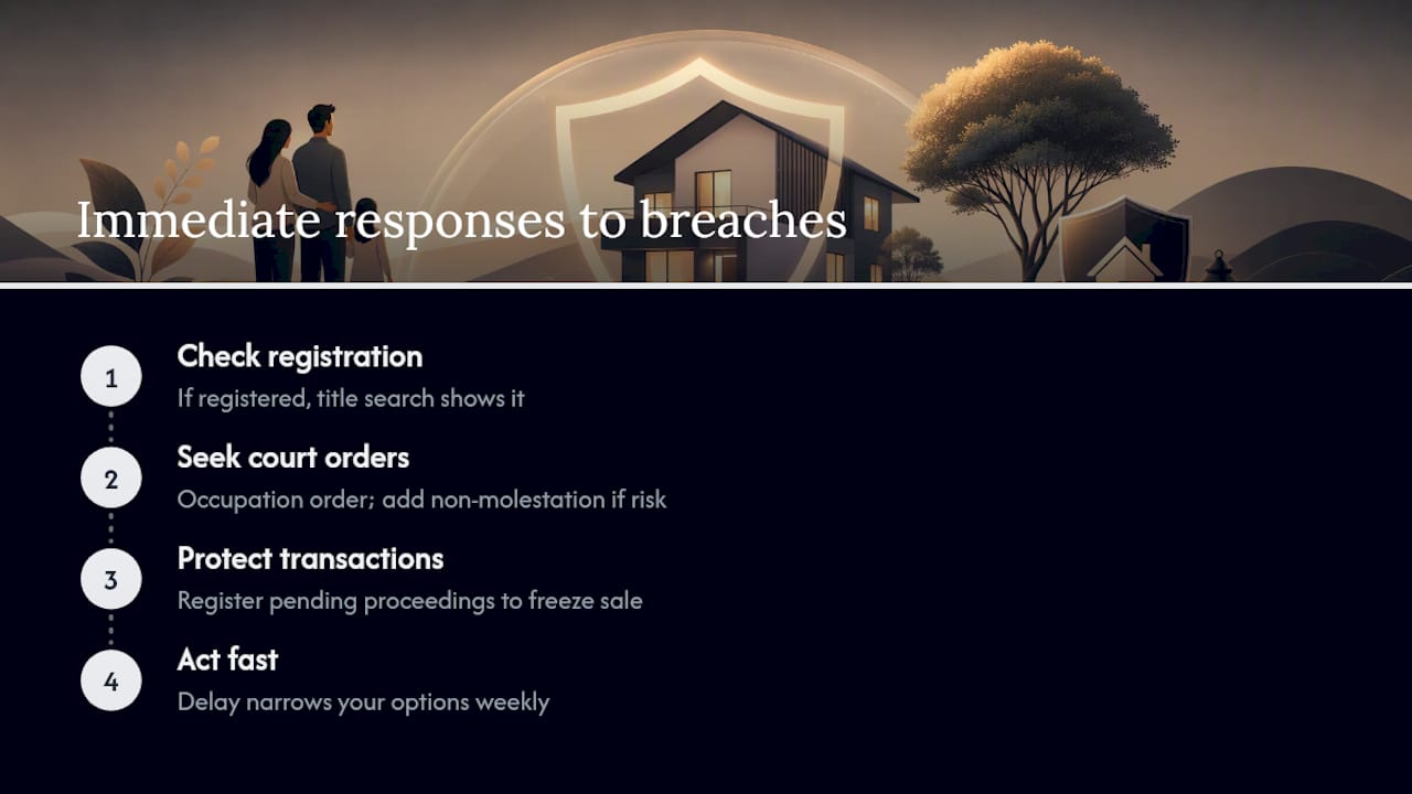 What can you do if your home rights are ignored? — overview diagram