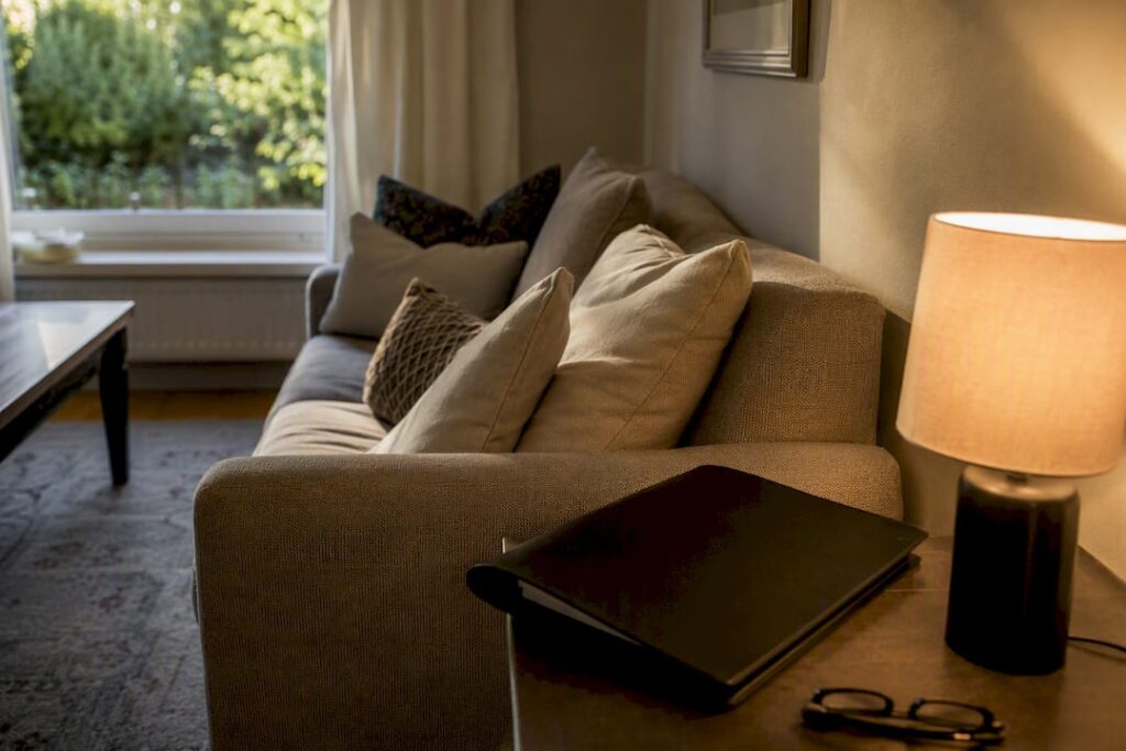 Family home legal documents and glasses