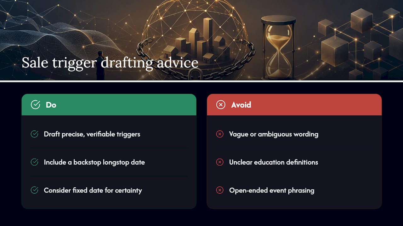 Common trigger events and drafting choices &mdash; overview diagram